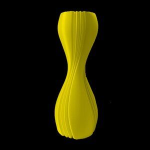 Modern Yellow Sculptural Vase 0002